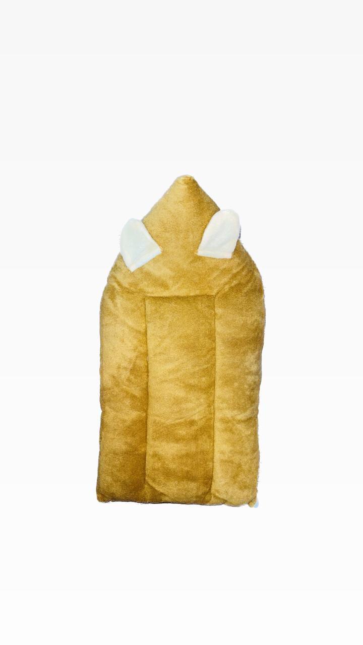 Baby Sleeping Bag – Soft Velvet Newborn Sack with Teddy Bear Embroidery | Baby Bister