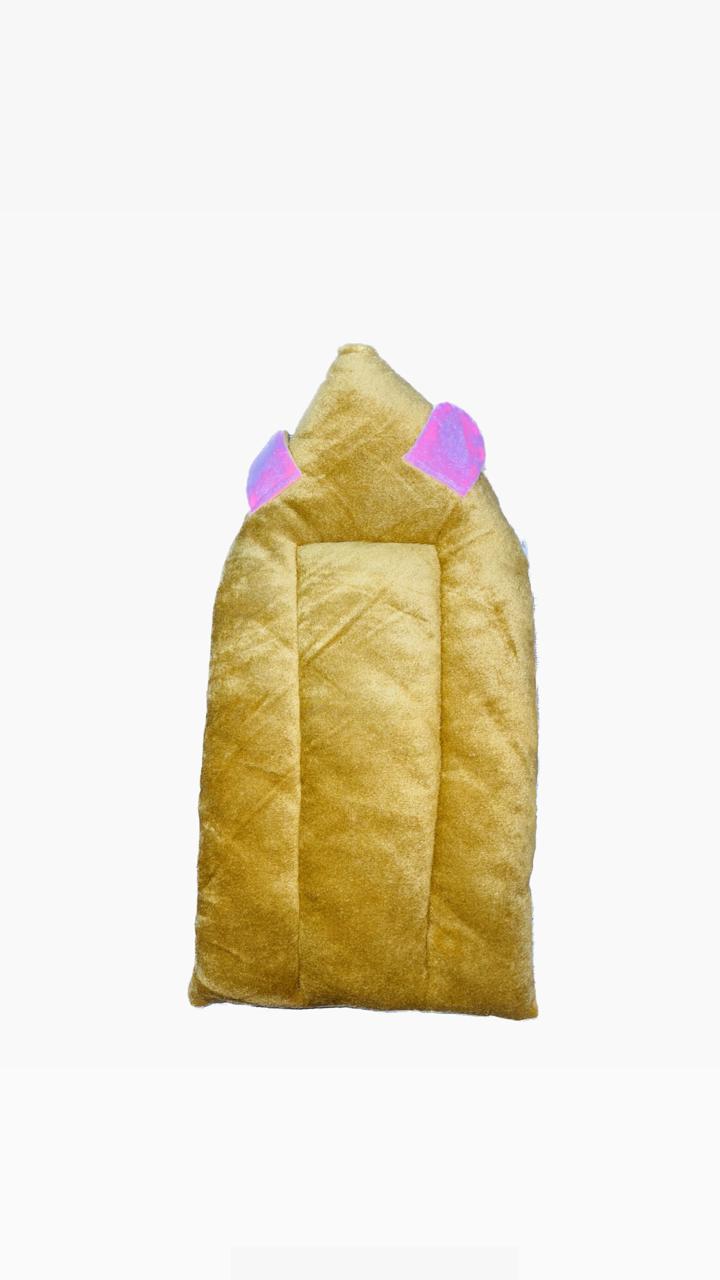 Baby Sleeping Bag – Soft Velvet Newborn Sack with Teddy Bear Embroidery | Baby Bister