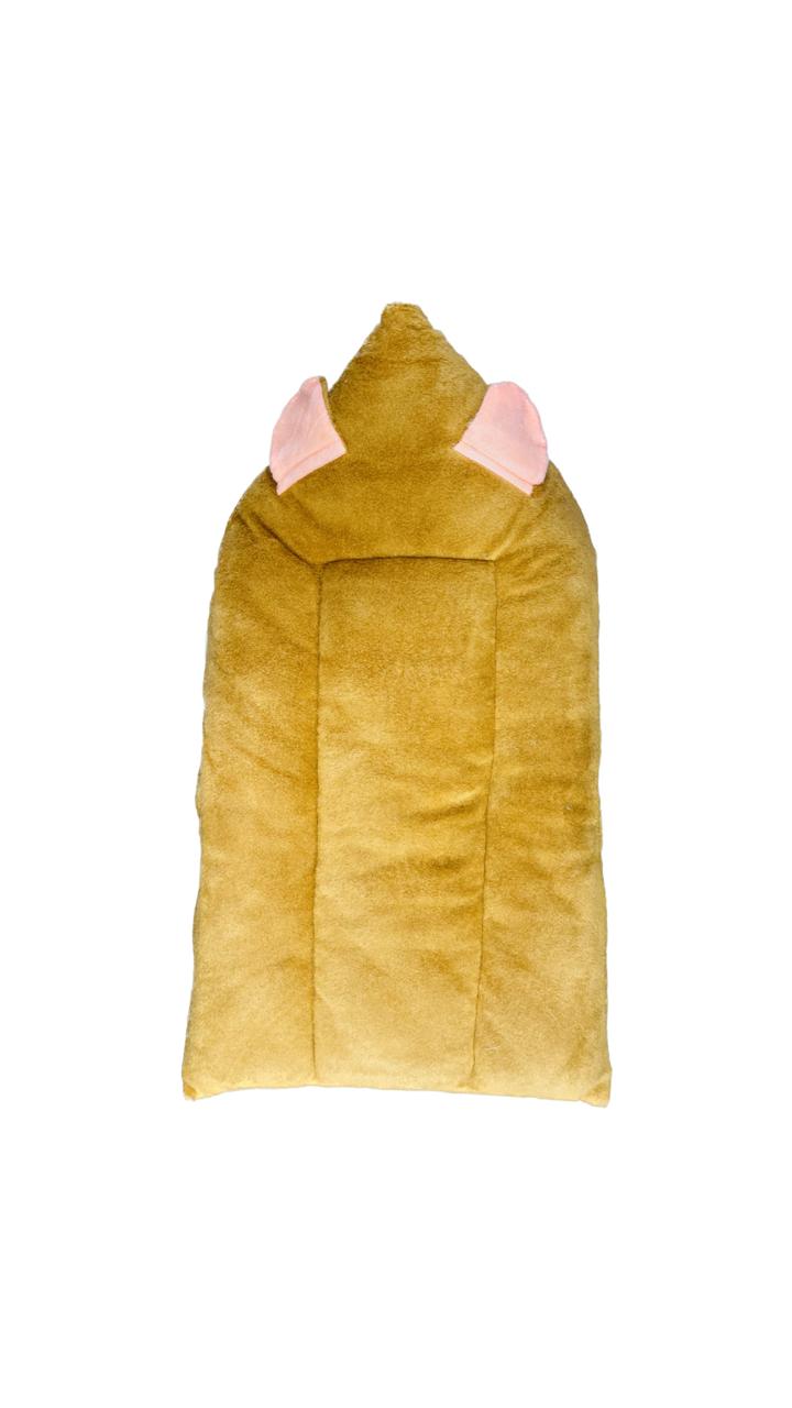 Baby Sleeping Bag – Soft Velvet Newborn Sack with Teddy Bear Embroidery | Baby Bister