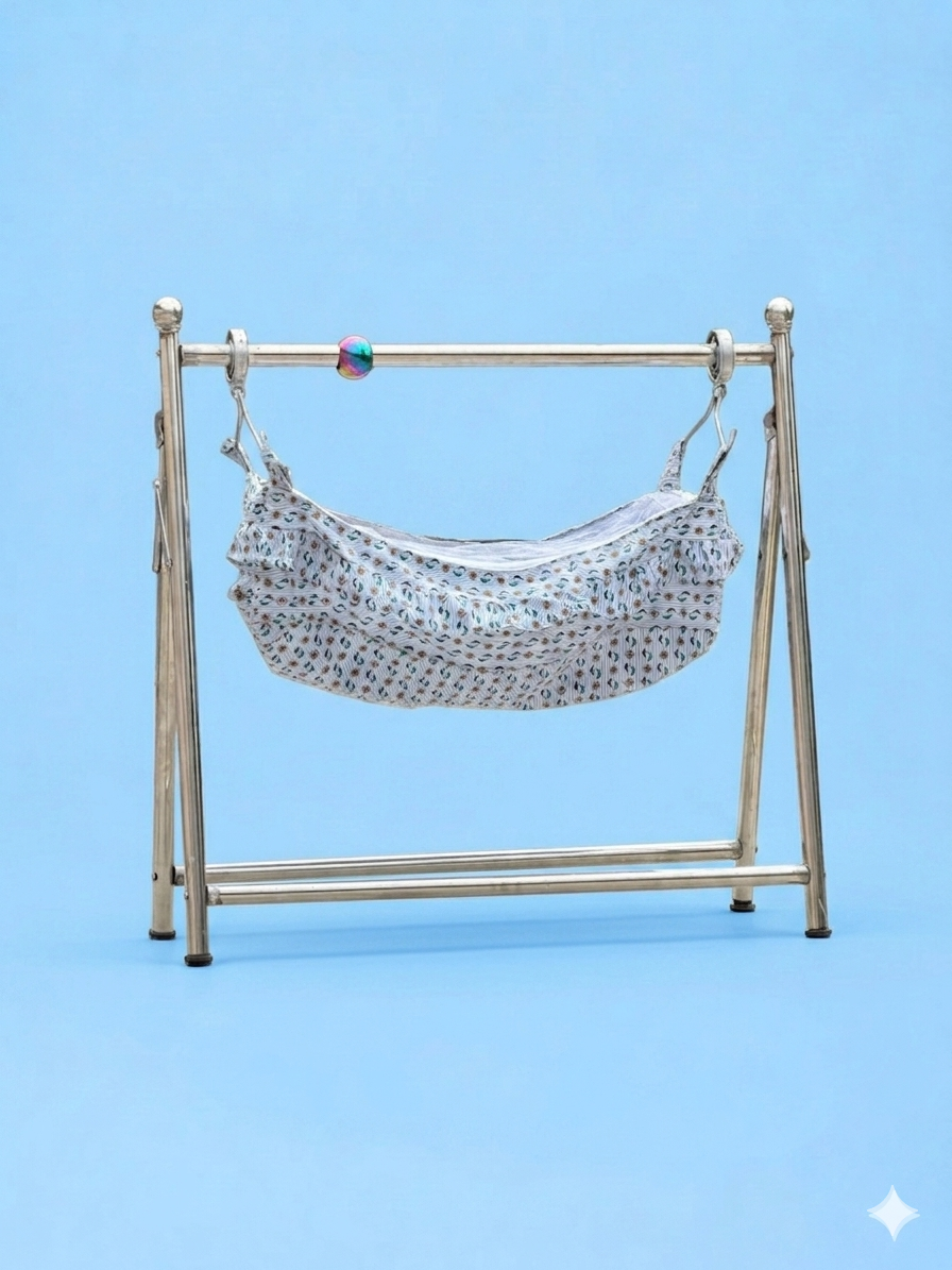 BABY CRADLE -- JHULANGI | STAINLESS STEEL || Round Pipe