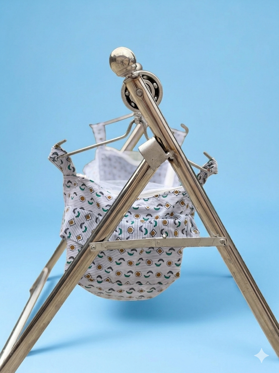BABY CRADLE -- JHULANGI | STAINLESS STEEL || Round Pipe