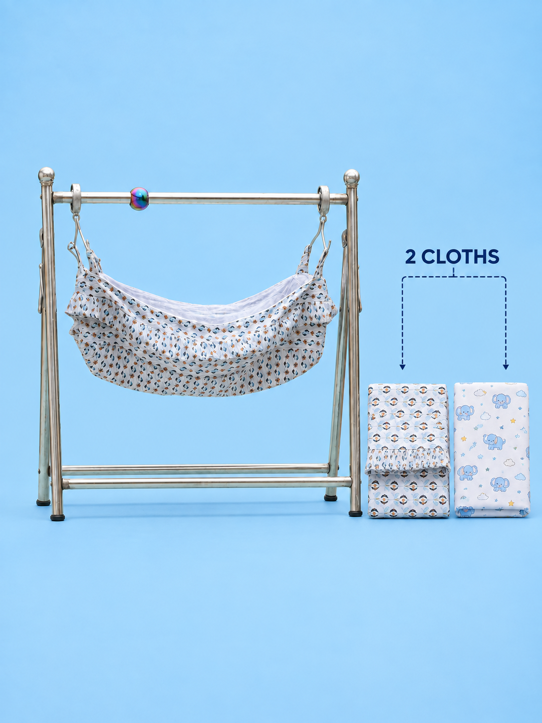 BABY CRADLE -- JHULANGI | STAINLESS STEEL || Round Pipe
