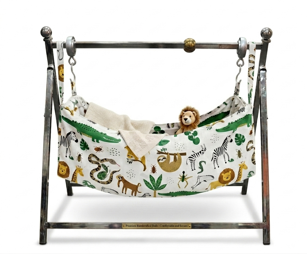 BABY CRADLE -- JHULANGI | STAINLESS STEEL || Cube Shaped Pipe