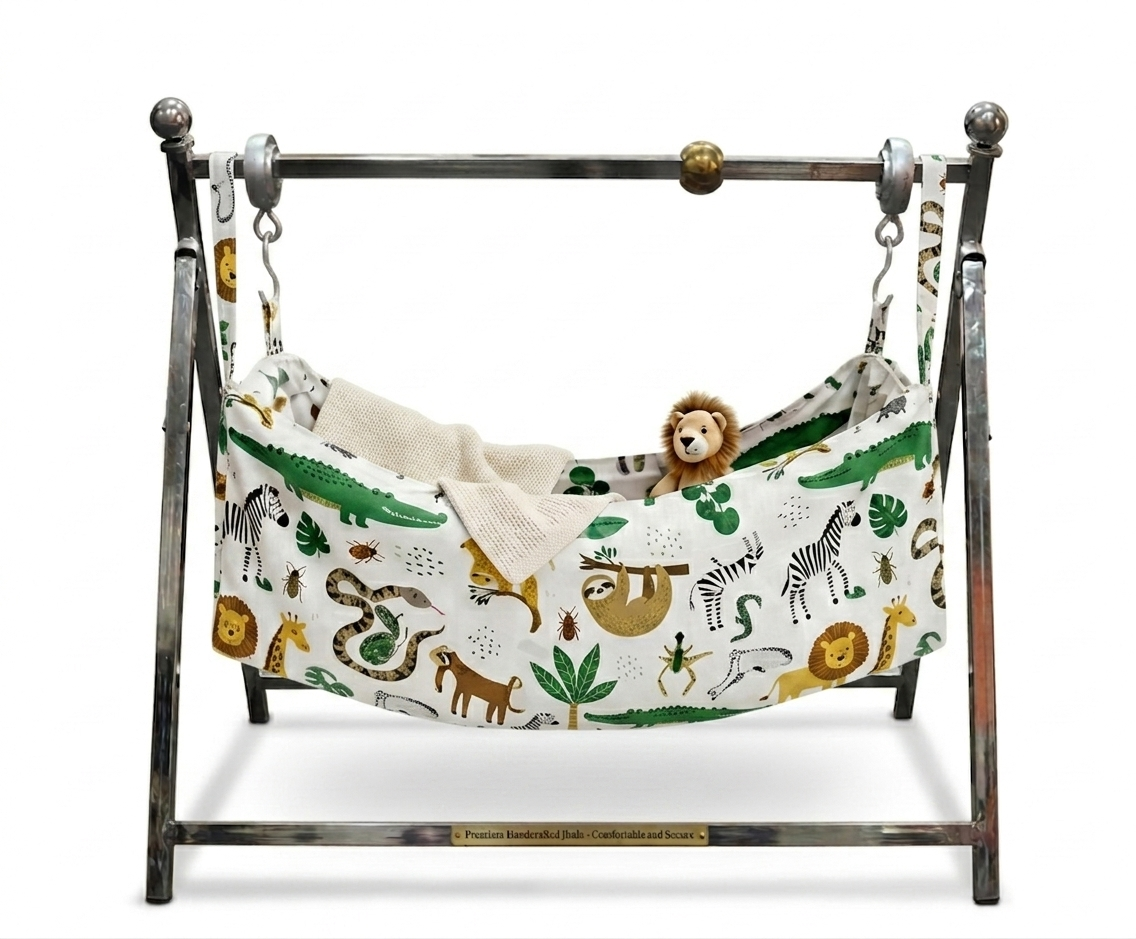 BABY CRADLE -- JHULANGI | STAINLESS STEEL || Cube Shaped Pipe